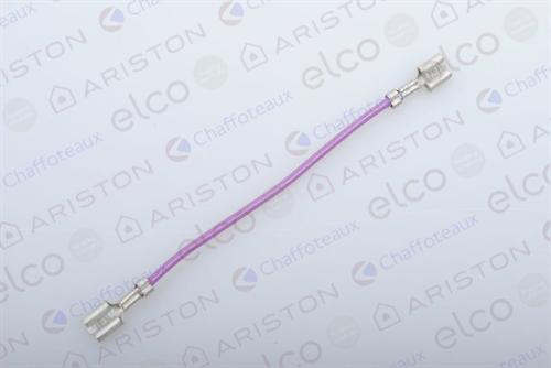 CABLE (PURPLE) 2,5X100 (faston-faston)- ARISTON & CHAFFOTEAUX