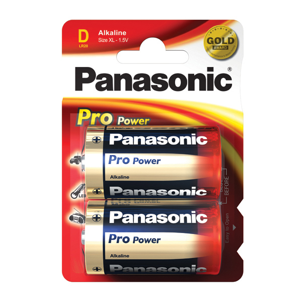 Panasonic Alkaline Batteries 2 x D (LR20) 1.5V Panasonic Alkaline Batteries 2 x D (LR20) 1.5V