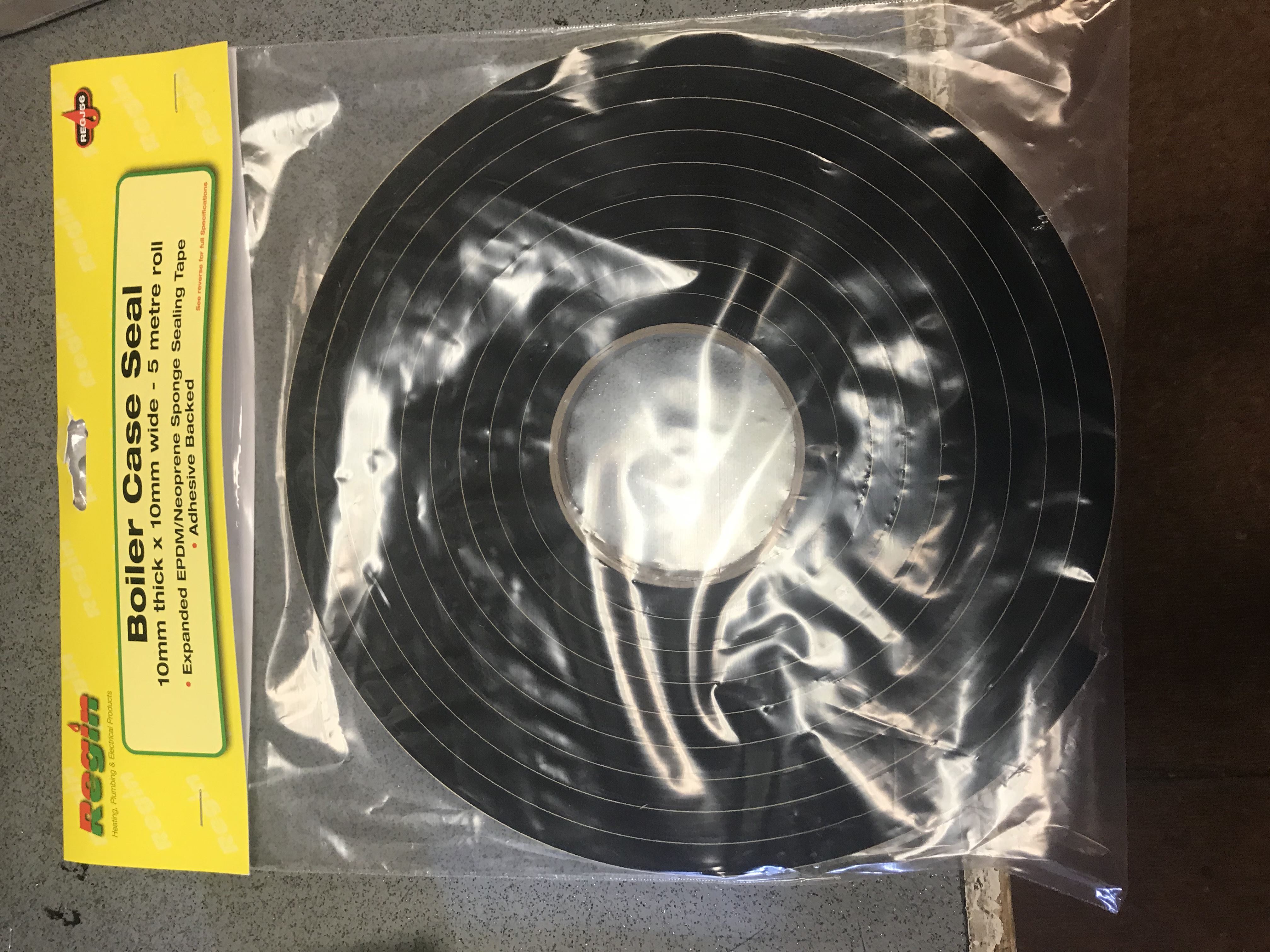 Boiler Case Seal - 10mm thick x 10mm wide x 5m Boiler Case Seal - 10mm thick x 10mm wide x 5m