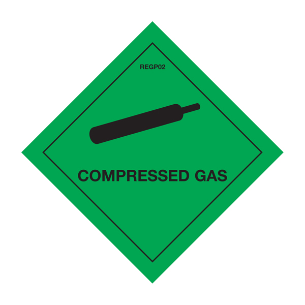 Compressed Gas Warning Diamond (1) Compressed Gas Warning Diamond (1)