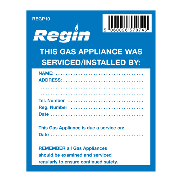 Gas Appliance Serviced Sticker (8)