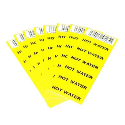 Pipe Label - HOT WATER (8)