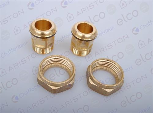 2 BUSHING (DN 20, 3/4" MF) WITH CAP 1"- ARISTON & CHAFFOTEAUX