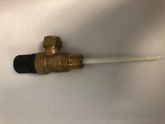 7 Bar 15mm x 1/2' TP Relief Valve 200mm probe (TPR15) TR