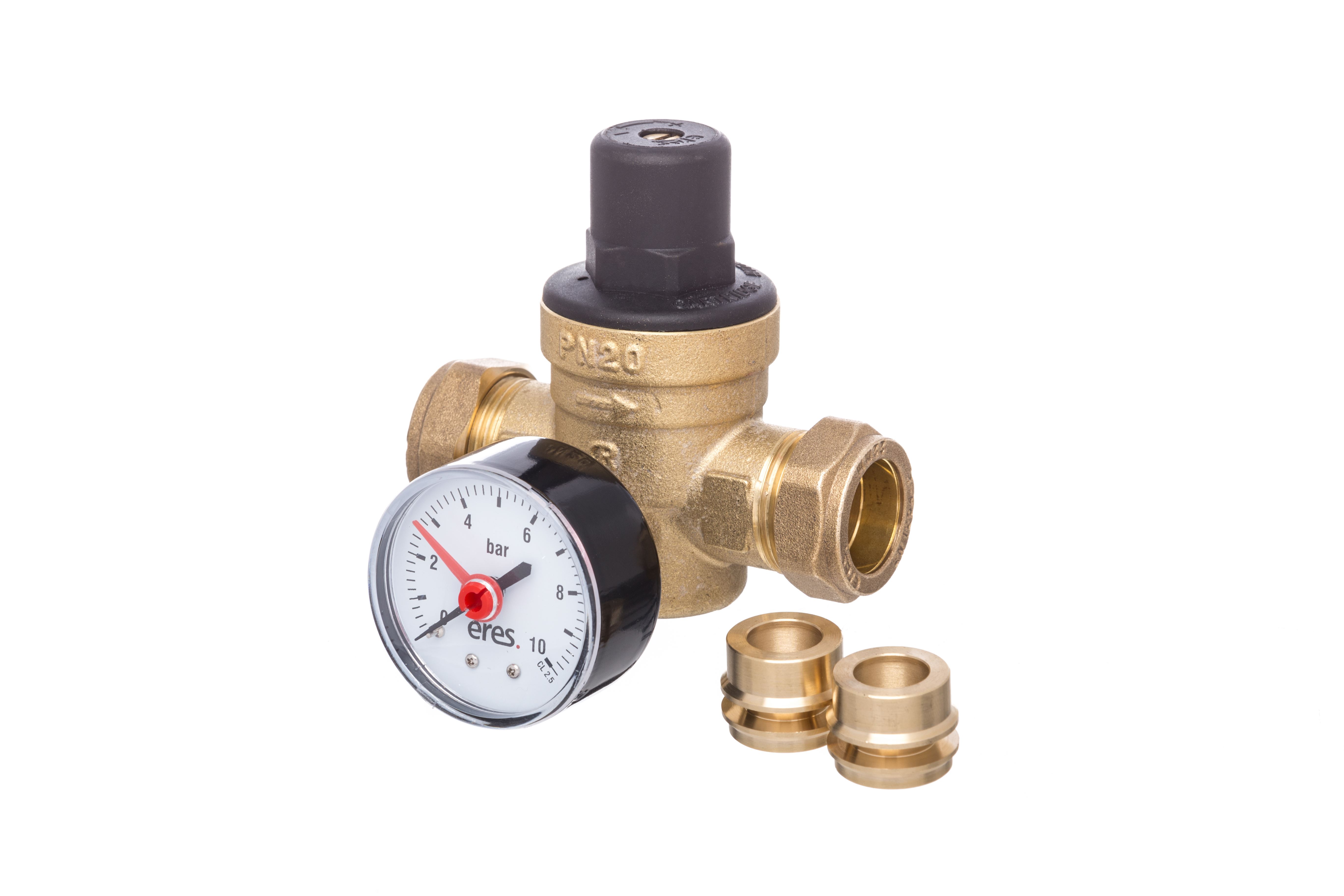 15mm/22mm Pressure Reducer c/w Gauge