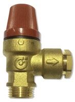 CALEFFI 15MM / 1/2" MXF EXTENDED 3BAR SAFETY RELIEF VALVE