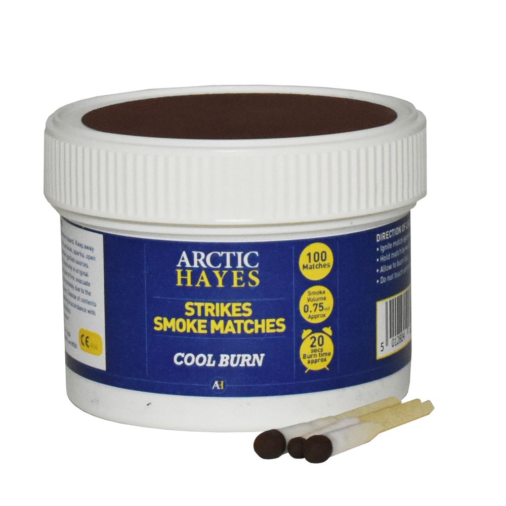"STRIKES" SMOKE MATCHES TUB OF 100 "STRIKES" SMOKE MATCHES TUB OF 100