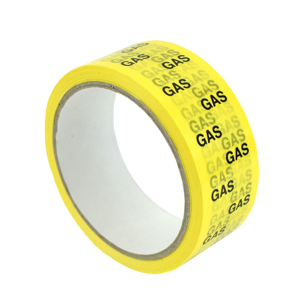 ID TAPE "GAS" (BLACK/YELLOW) 38MM