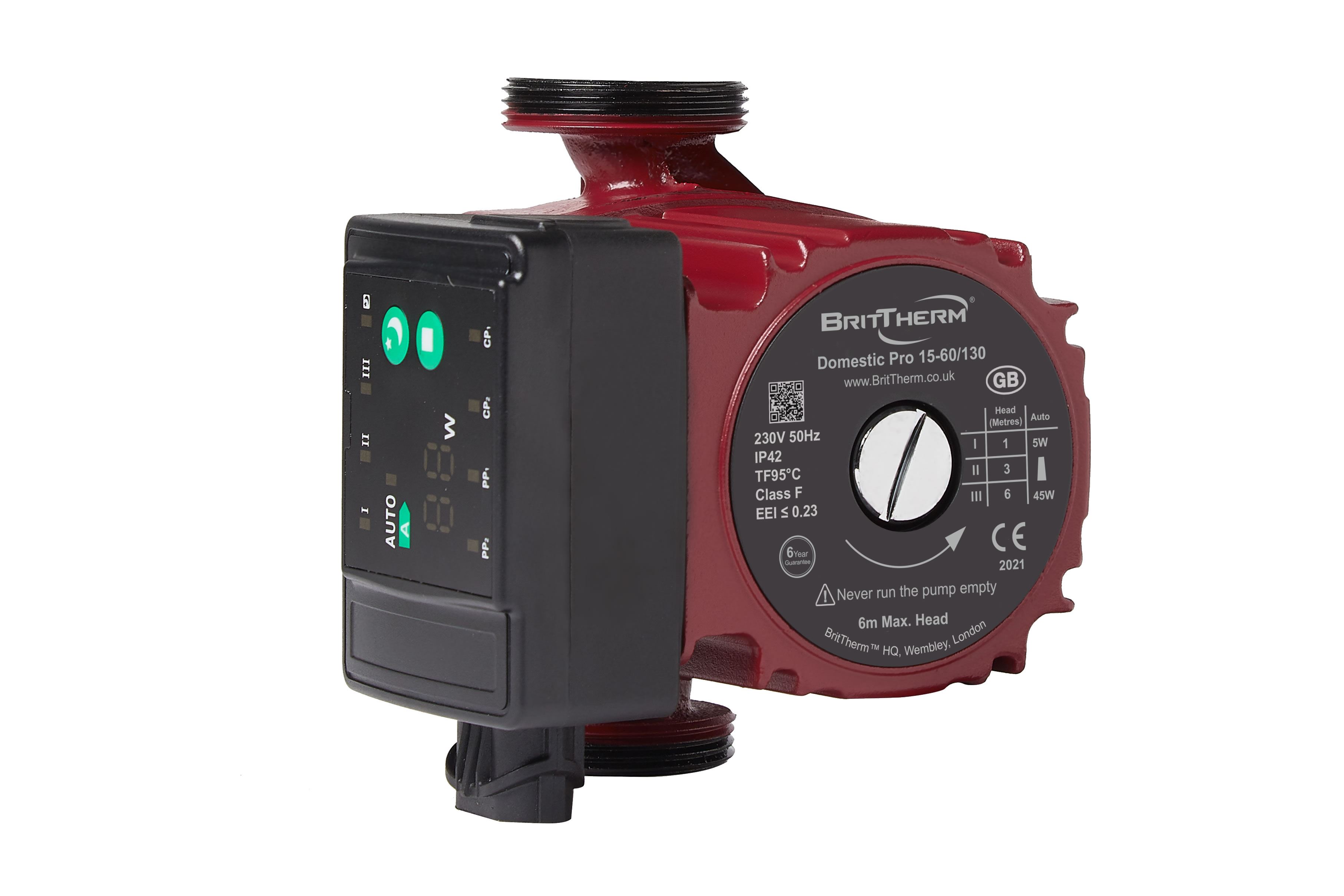 BritTherm Domestic Pro 15-60/130 Semi-Auto Modulating Pump