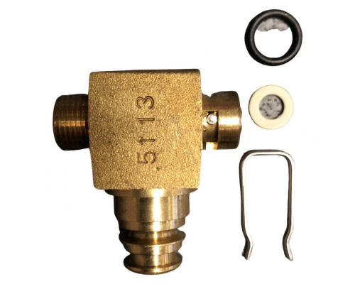 Filling valve without non-return valve