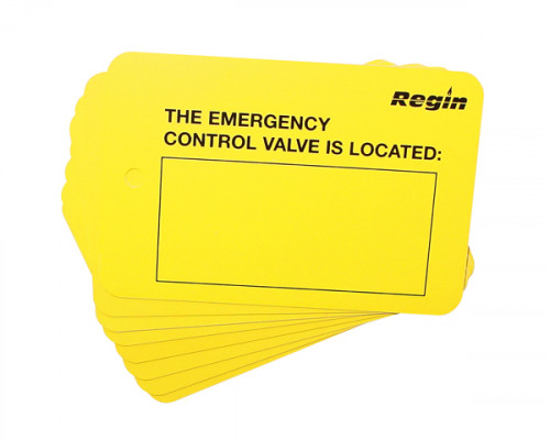 Emergency Control Valve Location Plate (8)