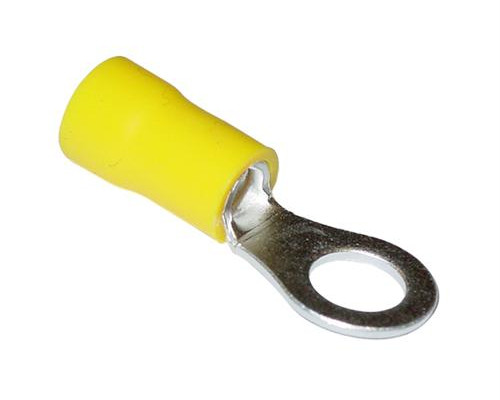 Insulated Ring Connector - Yellow (10)