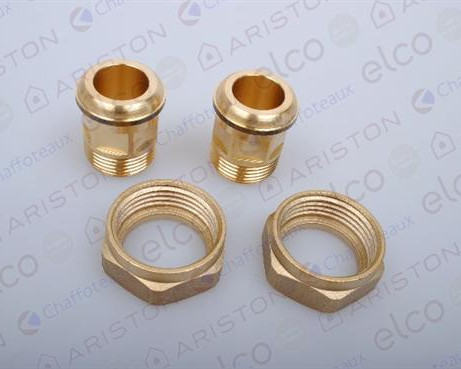 2 BUSHING (DN 20, 3/4" MF) WITH CAP 1"- ARISTON & CHAFFOTEAUX