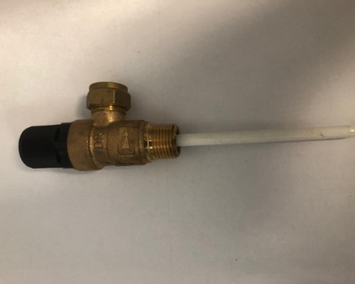 7 Bar 15mm x 1/2' TP Relief Valve 200mm probe (TPR15) TR