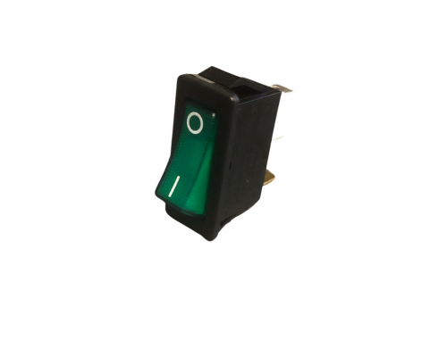 GREEN ILUMINATED ROCKER SWITCH