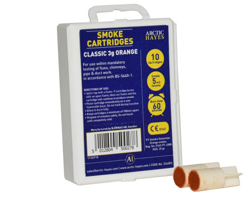 ORANGE 3 SMOKE CARTRIDGES PK 10