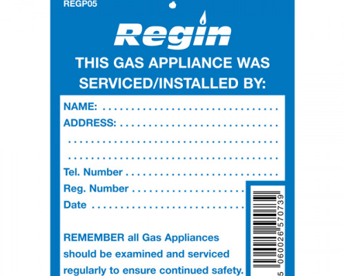 Gas Appliance Serviced Tag (8) - ENGCON