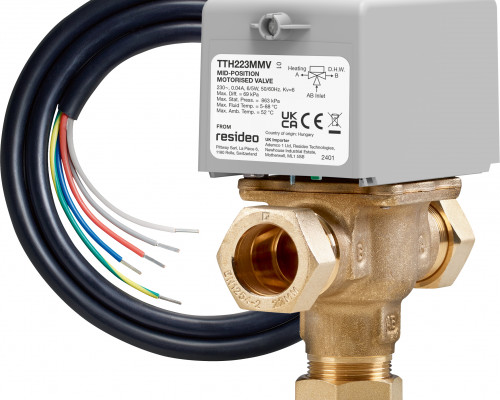 Totalhome 22Mm 3 Port Mid Position Zone Valve