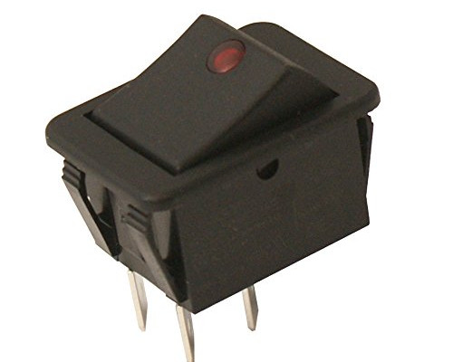 On/Off Double Pole Switch (Neon, 4 Terminal)